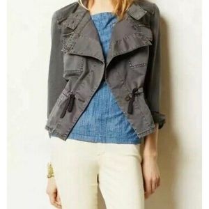 Anthropologie Gray Cargo Jacket